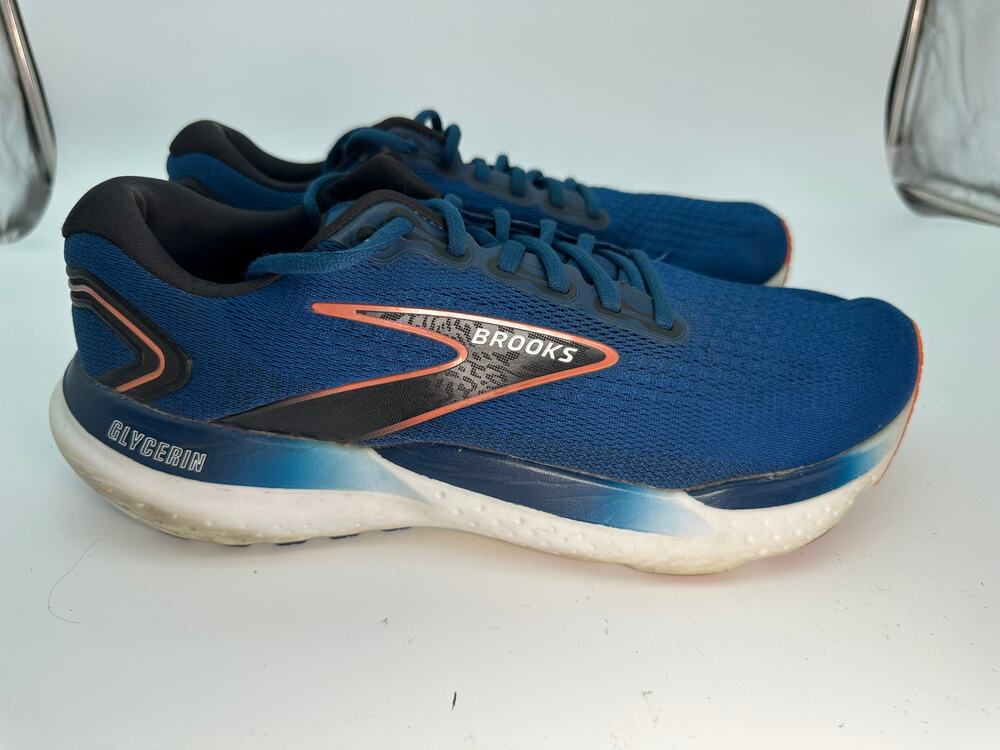 Brooks Glycerin 21 1104191D474 Athletic Sneaker Men's 10.5D Blue Knit Training